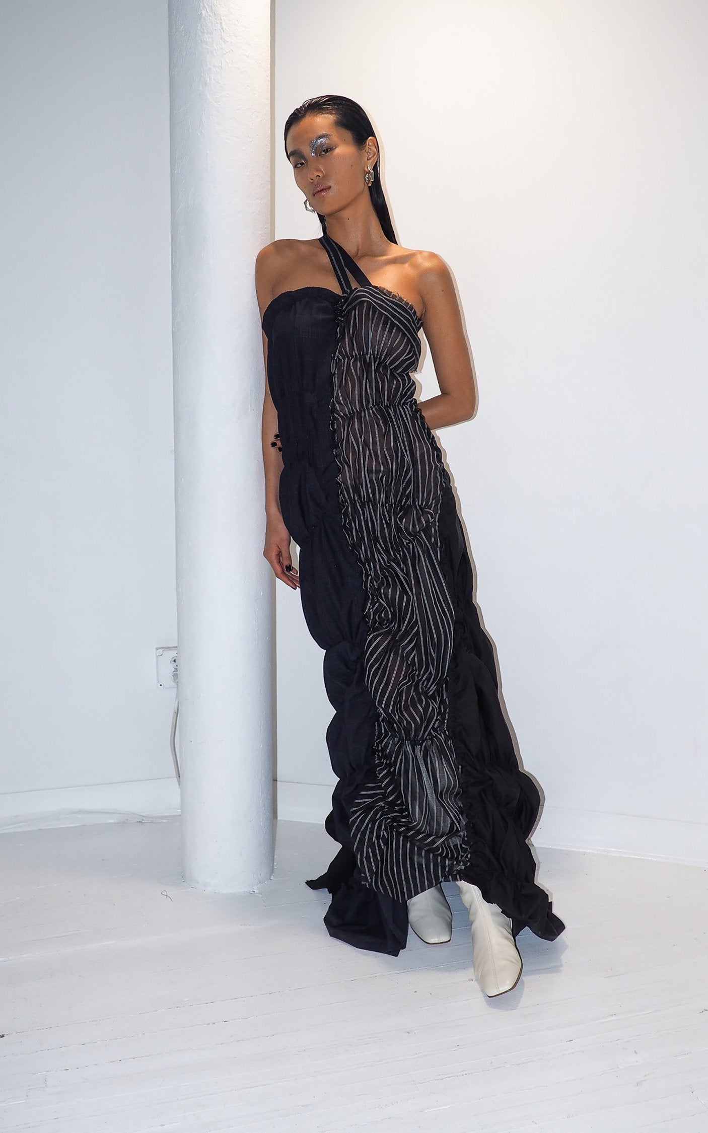 THE SMOCKED TIE DRESS