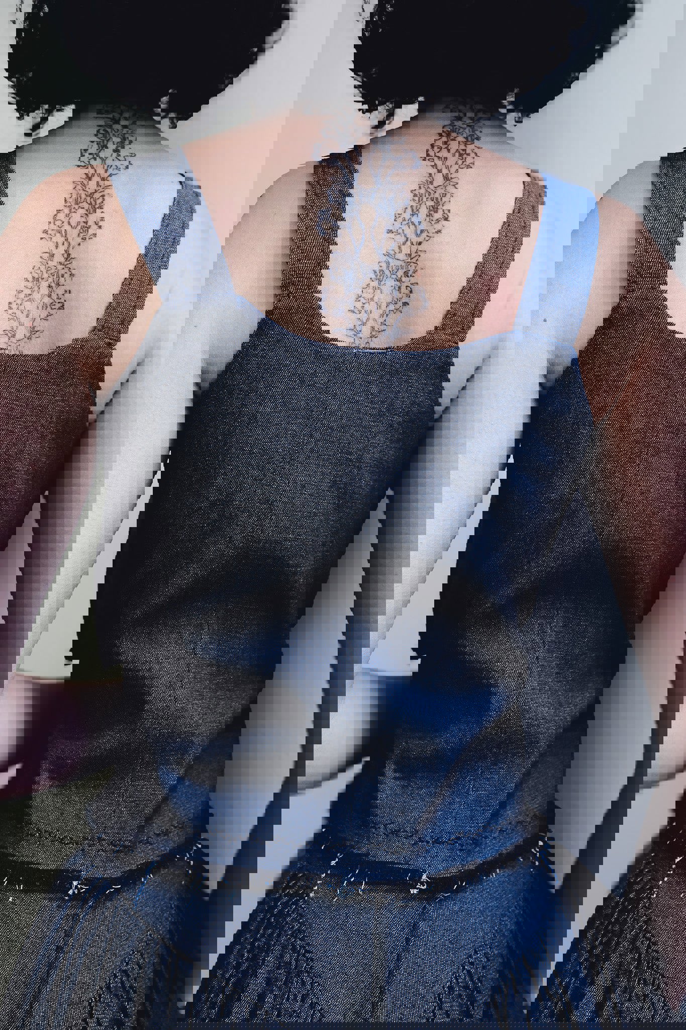 Brasier de trabajo azulado