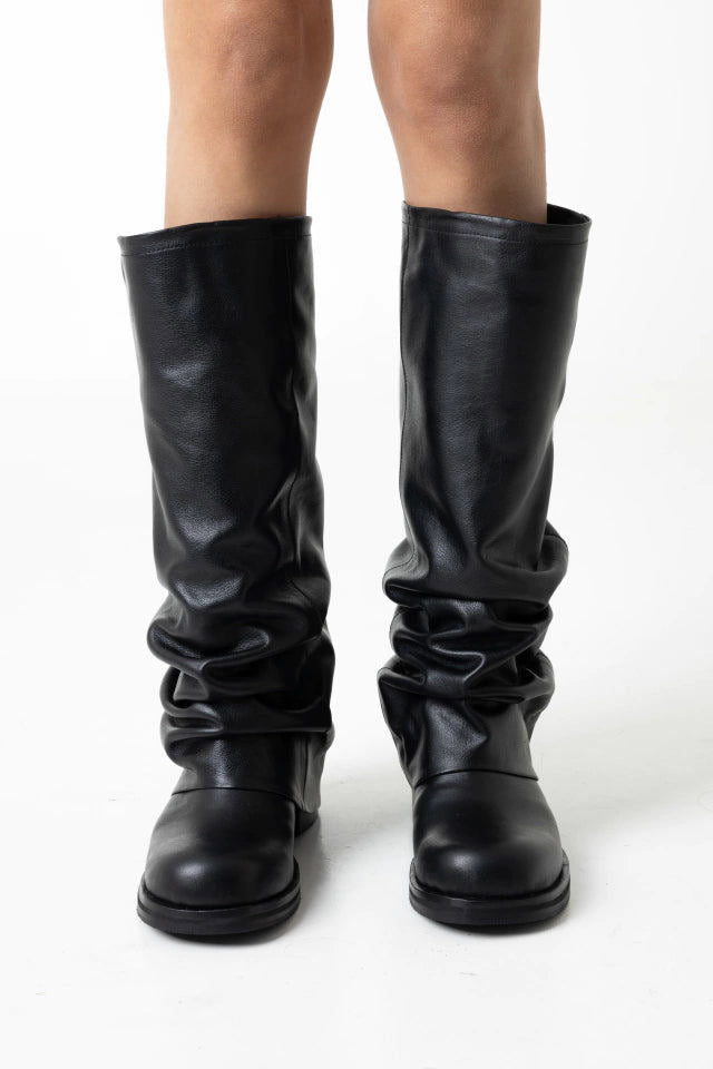 Covina Black Leather