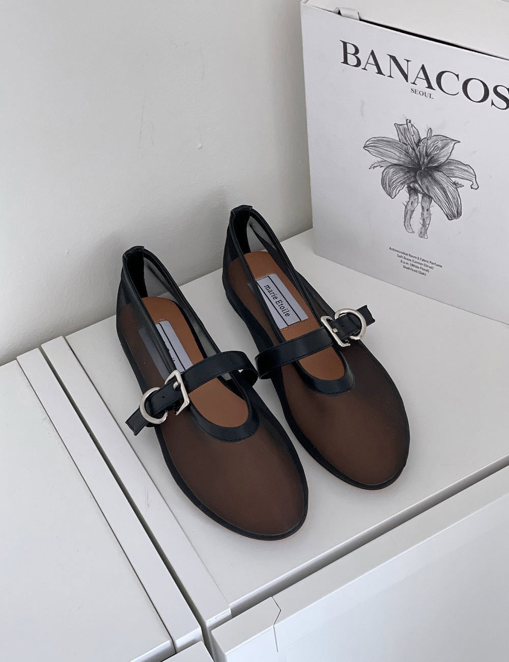 Mesh Mary Jane Flats