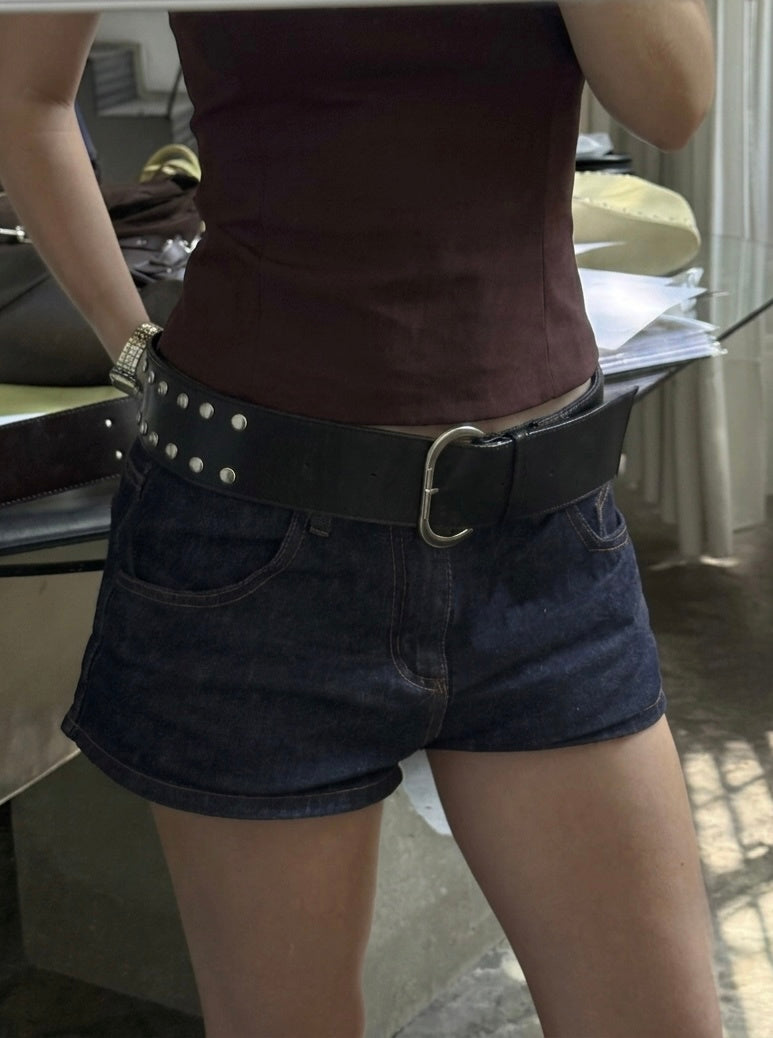 Wide Studded Belt