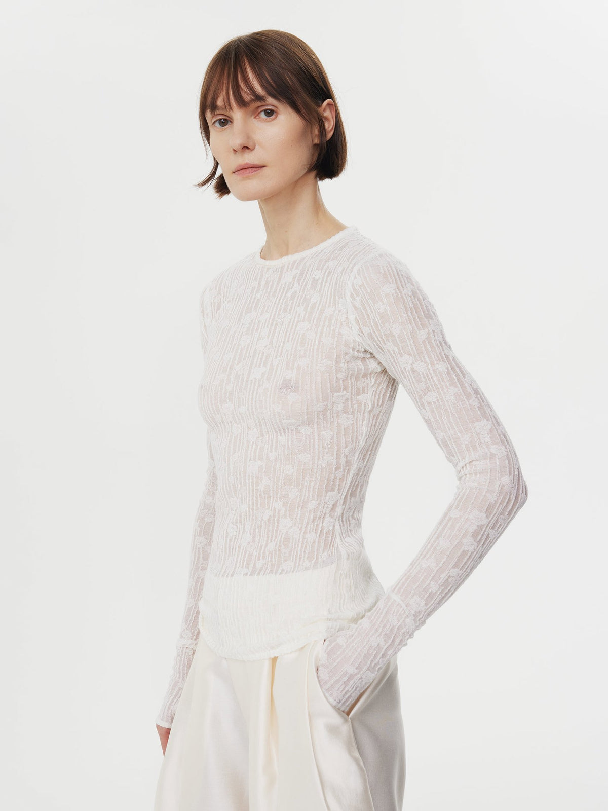 Pelerine Top in White