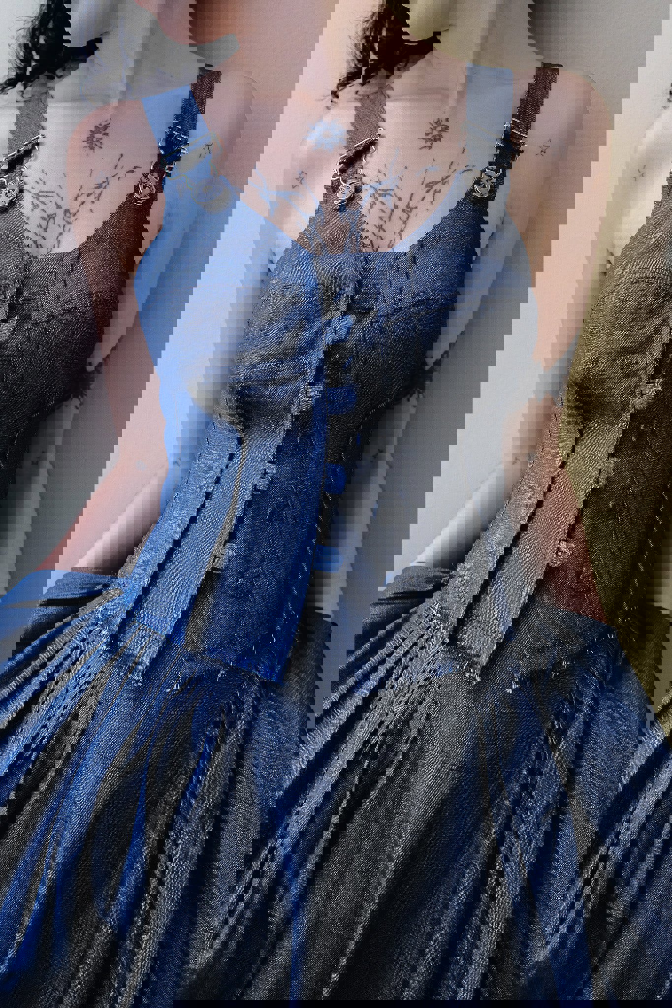 Brasier de trabajo azulado