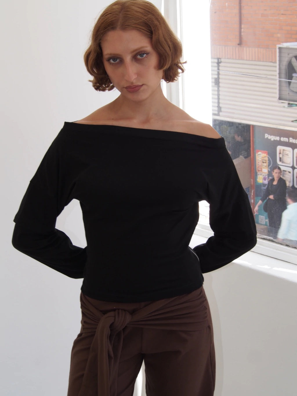 REMERA ONE ZIP - LONG SLEEVE - BLACK