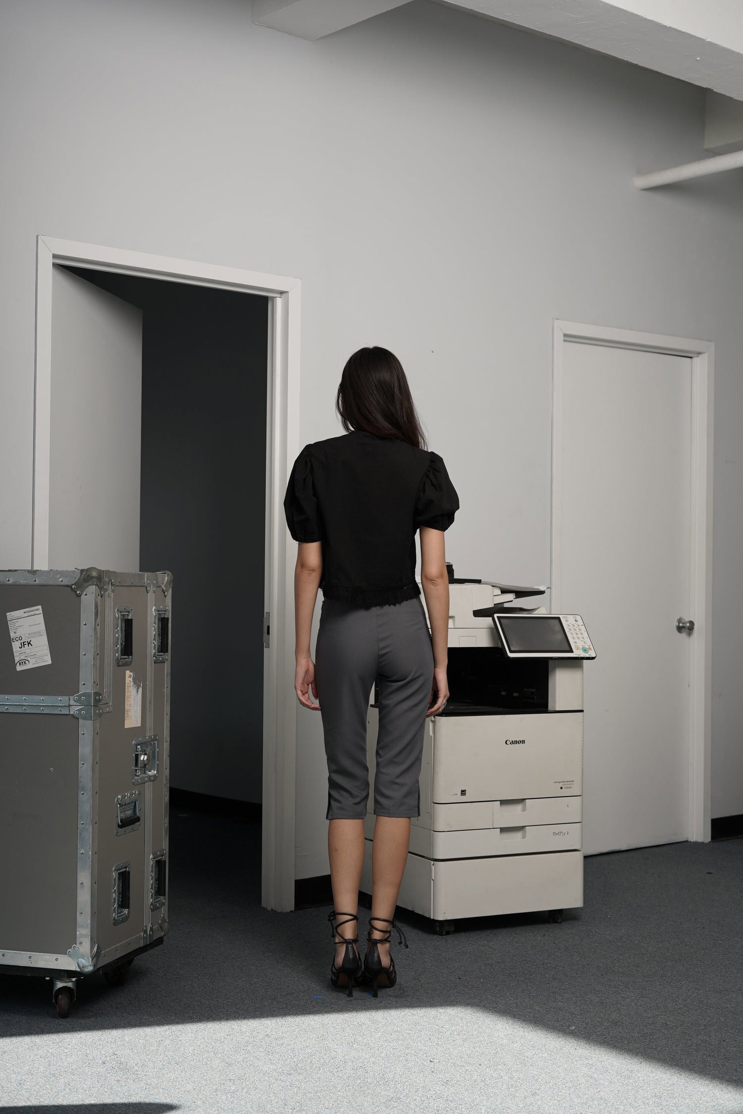 Chaser Black Crop Blouse