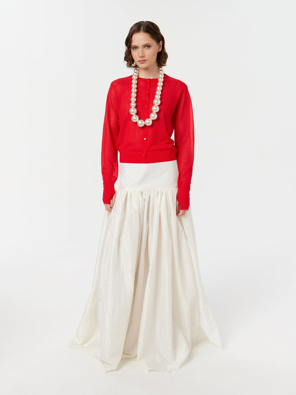 Blur Cardigan in Red