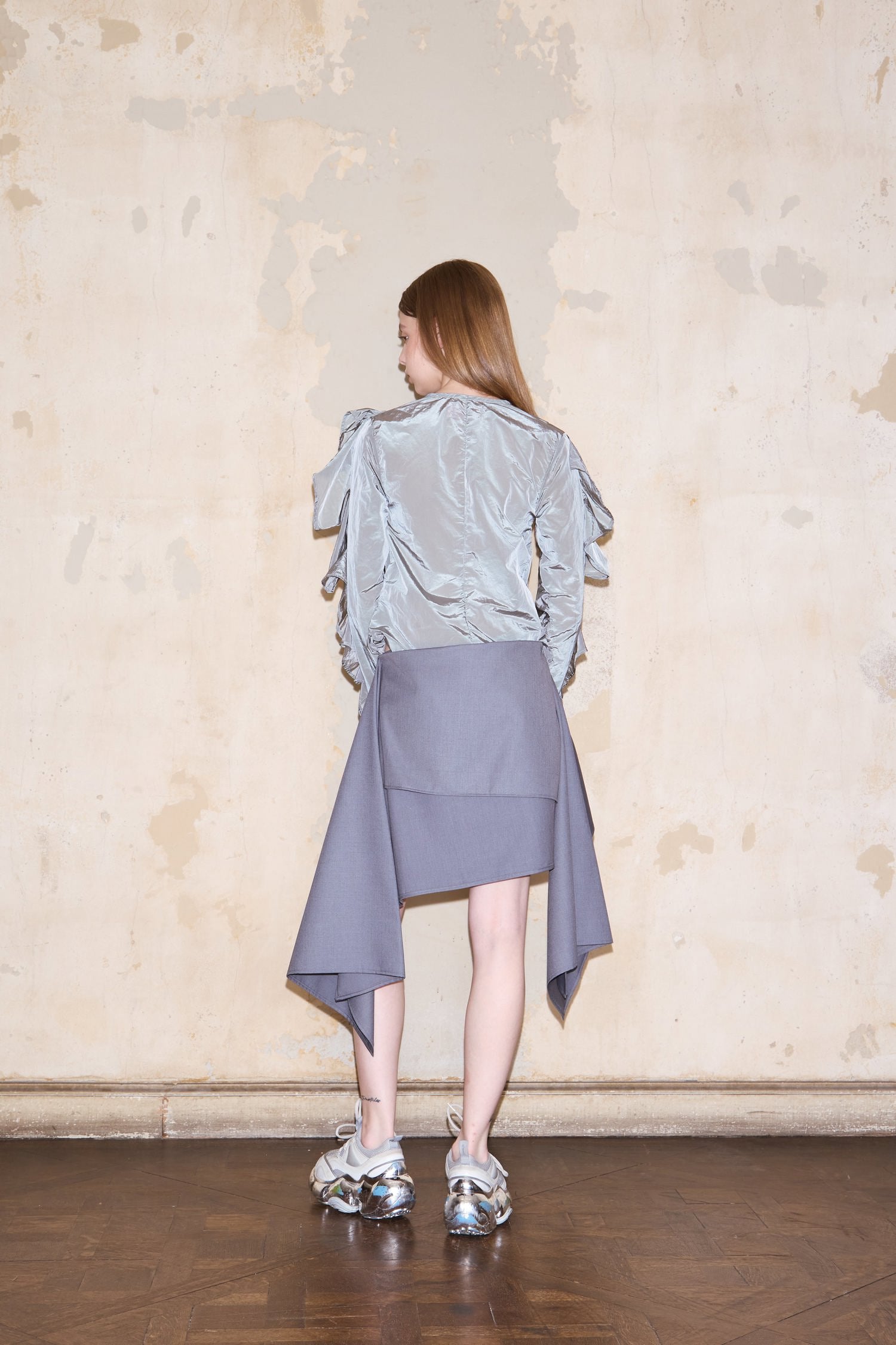 FINOCHIETTO SKIRT GREY