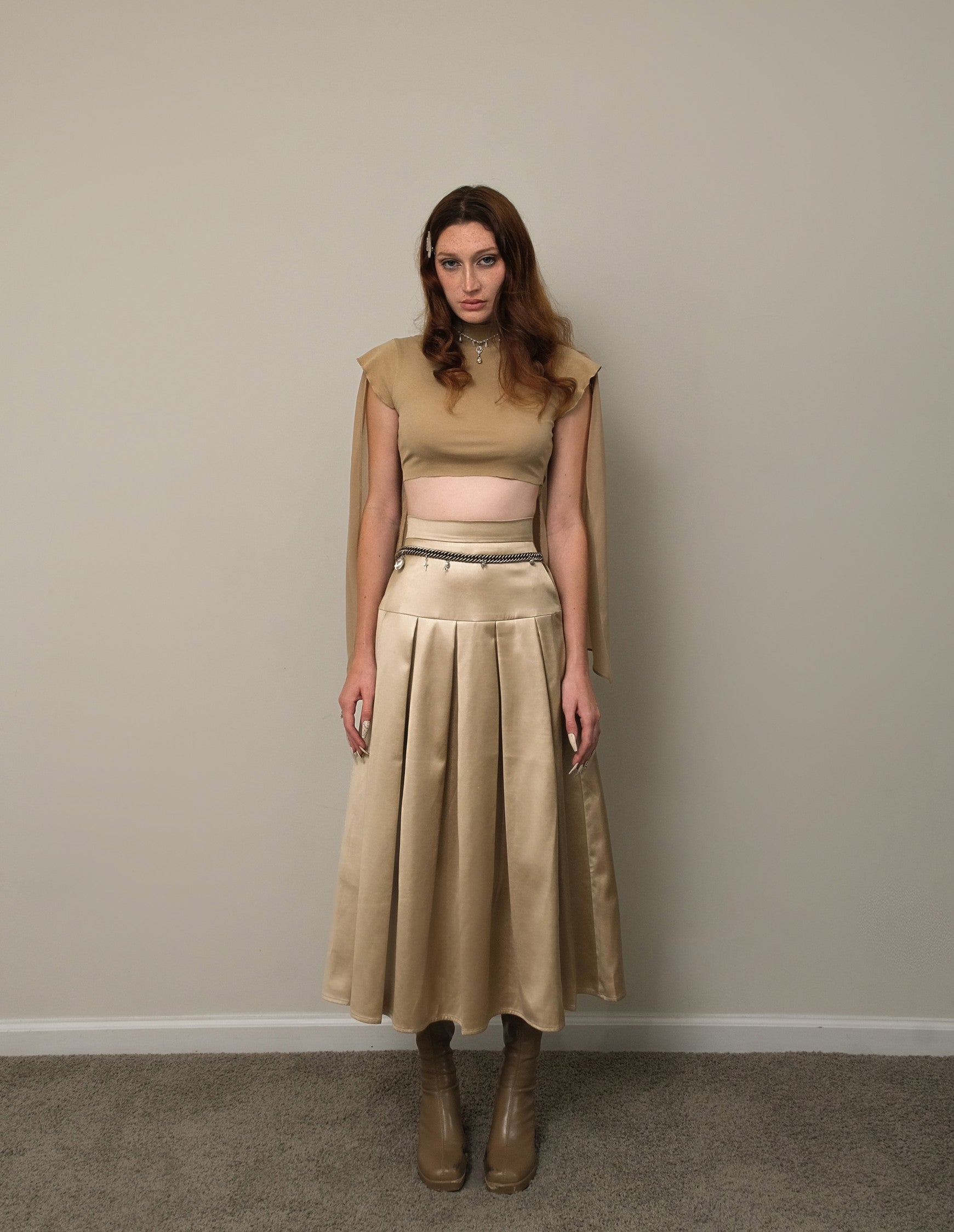 MYTHROSIA PLEATED SKIRT