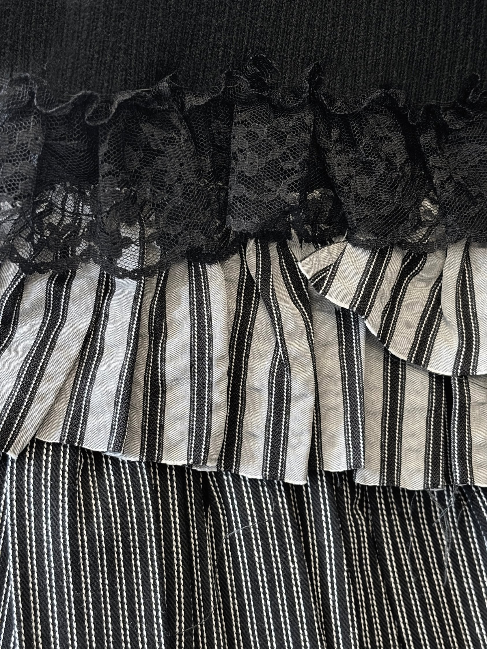 Baby Rag Doll pin stripe Tutu Skort