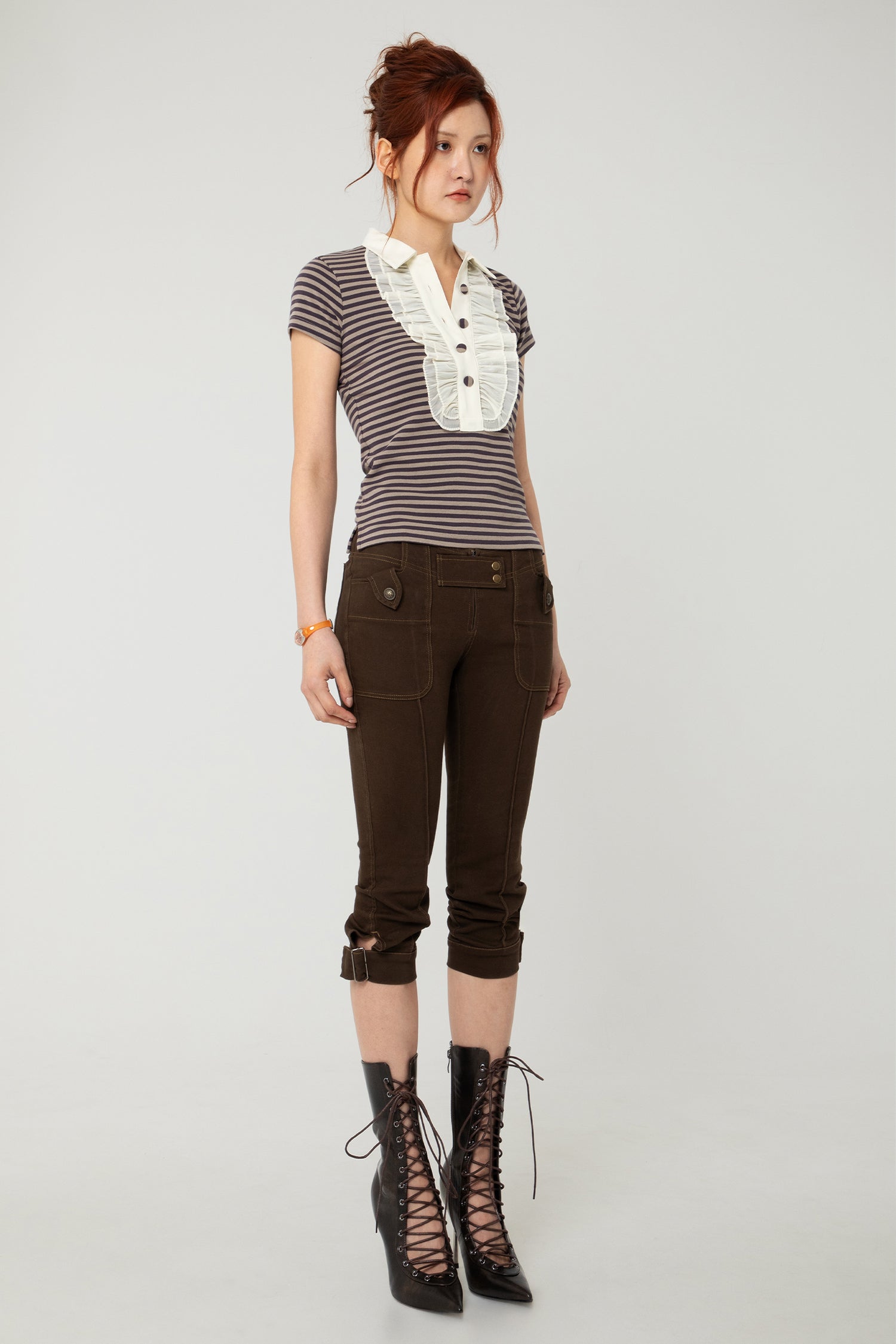 PENNY POLO HEATHER