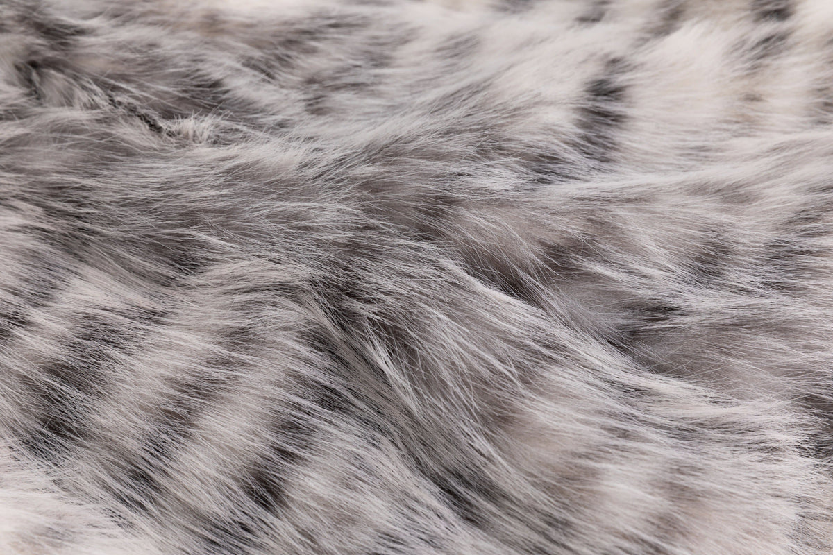 Silver Tiger Mini Faux Fur Coat