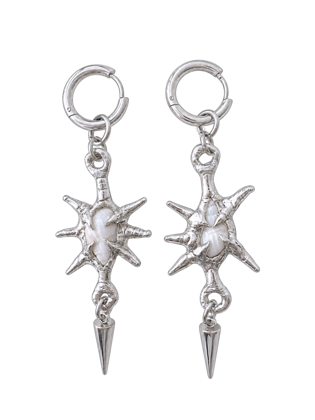 Spiky Shell Earrings