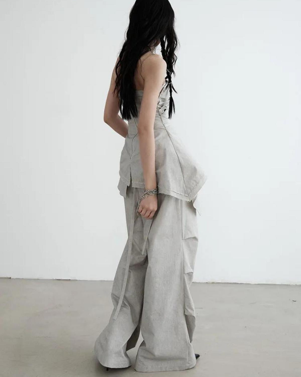 Soft Cement Oversized Pants