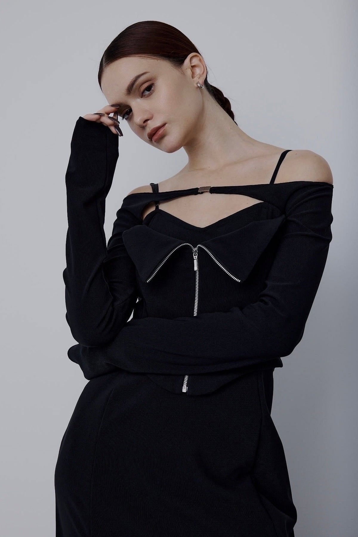 Front zip dress