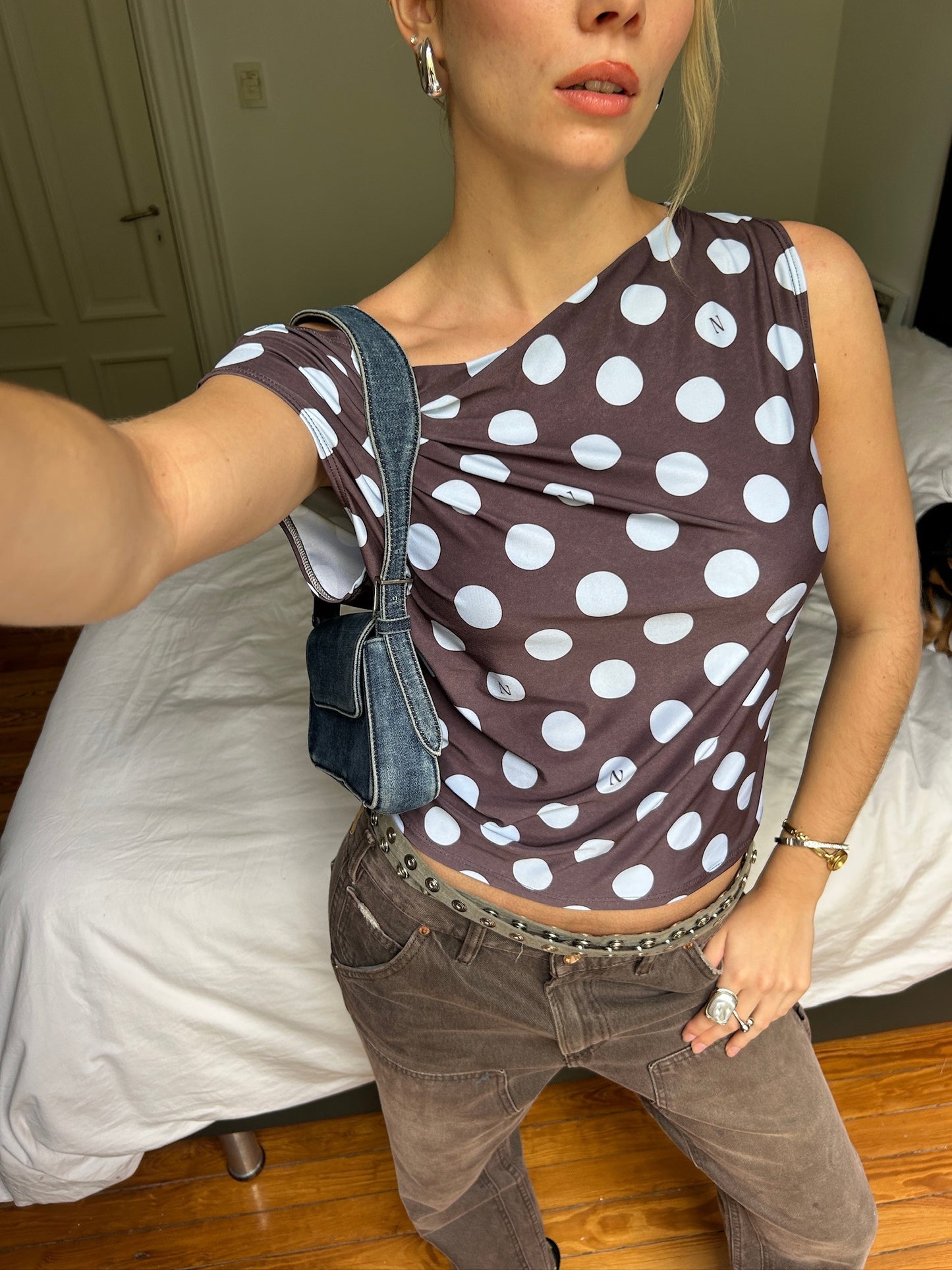 Polka dot top