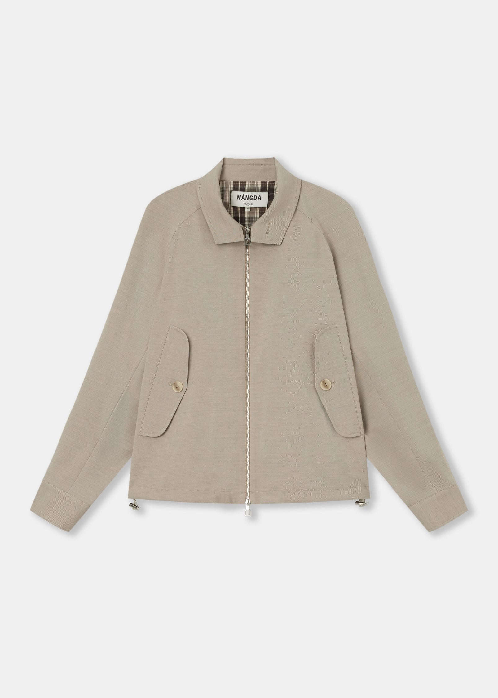 Beige Sport Harrington Jacket