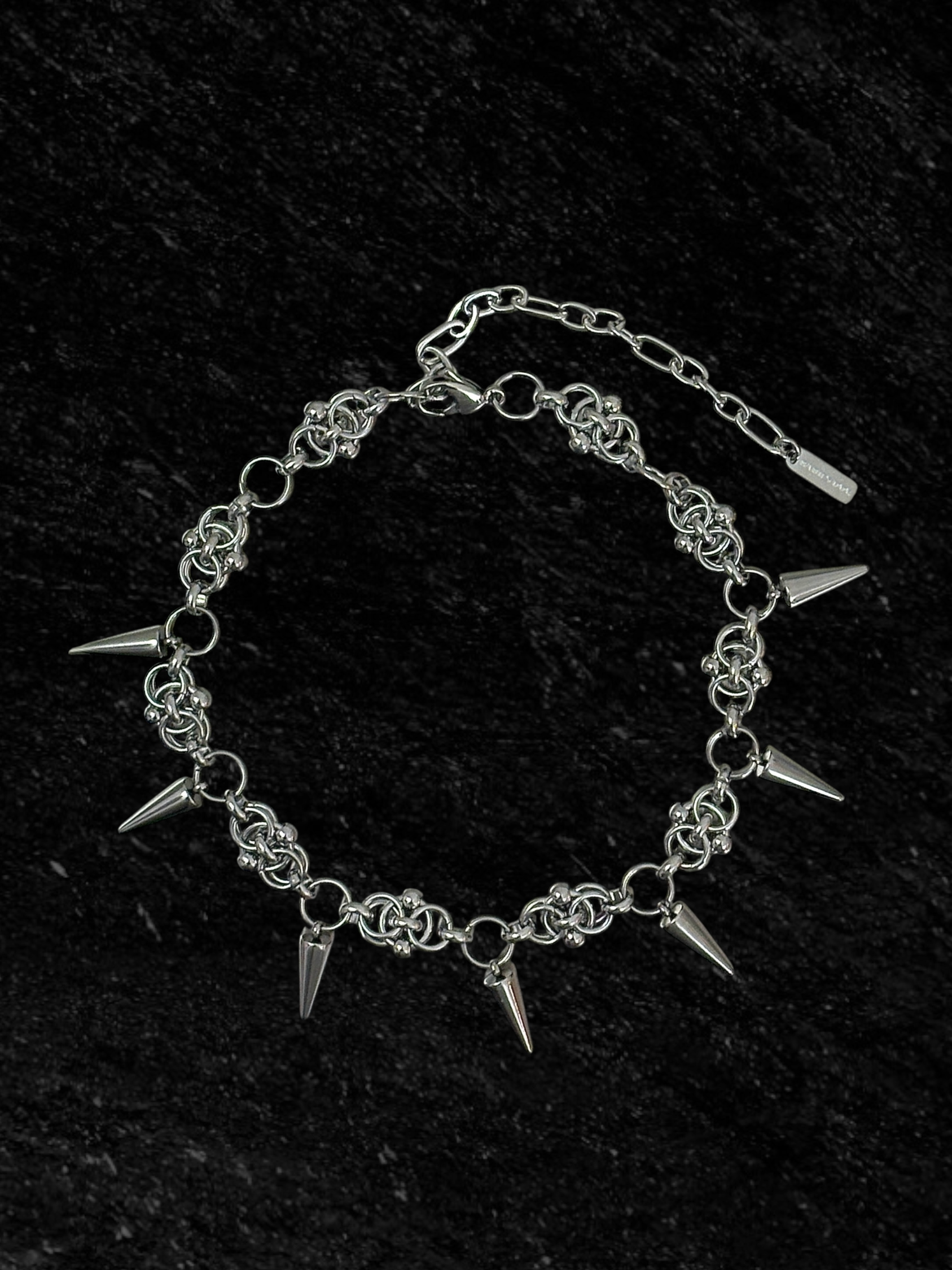 Chainmail Necklace with Spikes