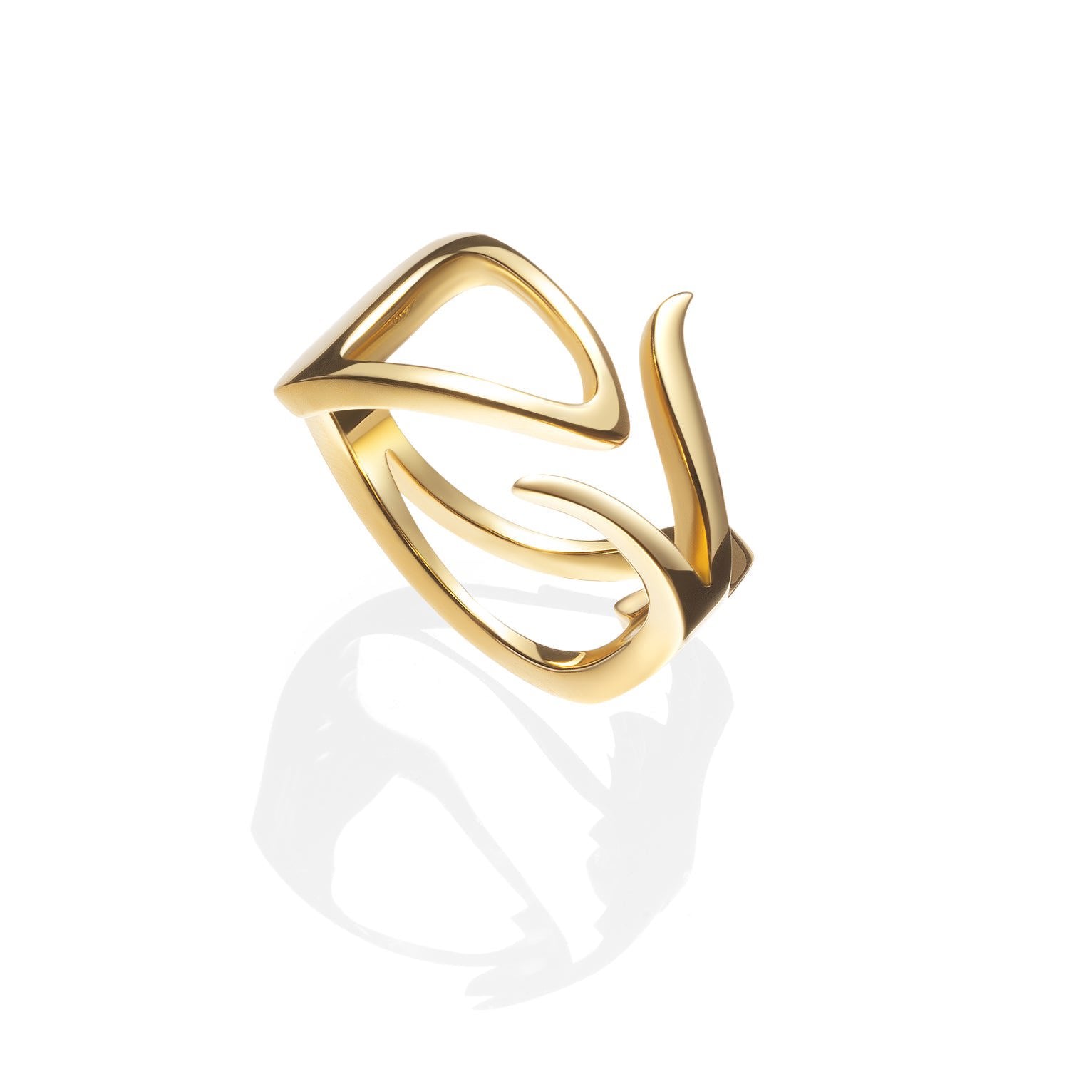 Outsider Artist Ring|Organic Curve Ring