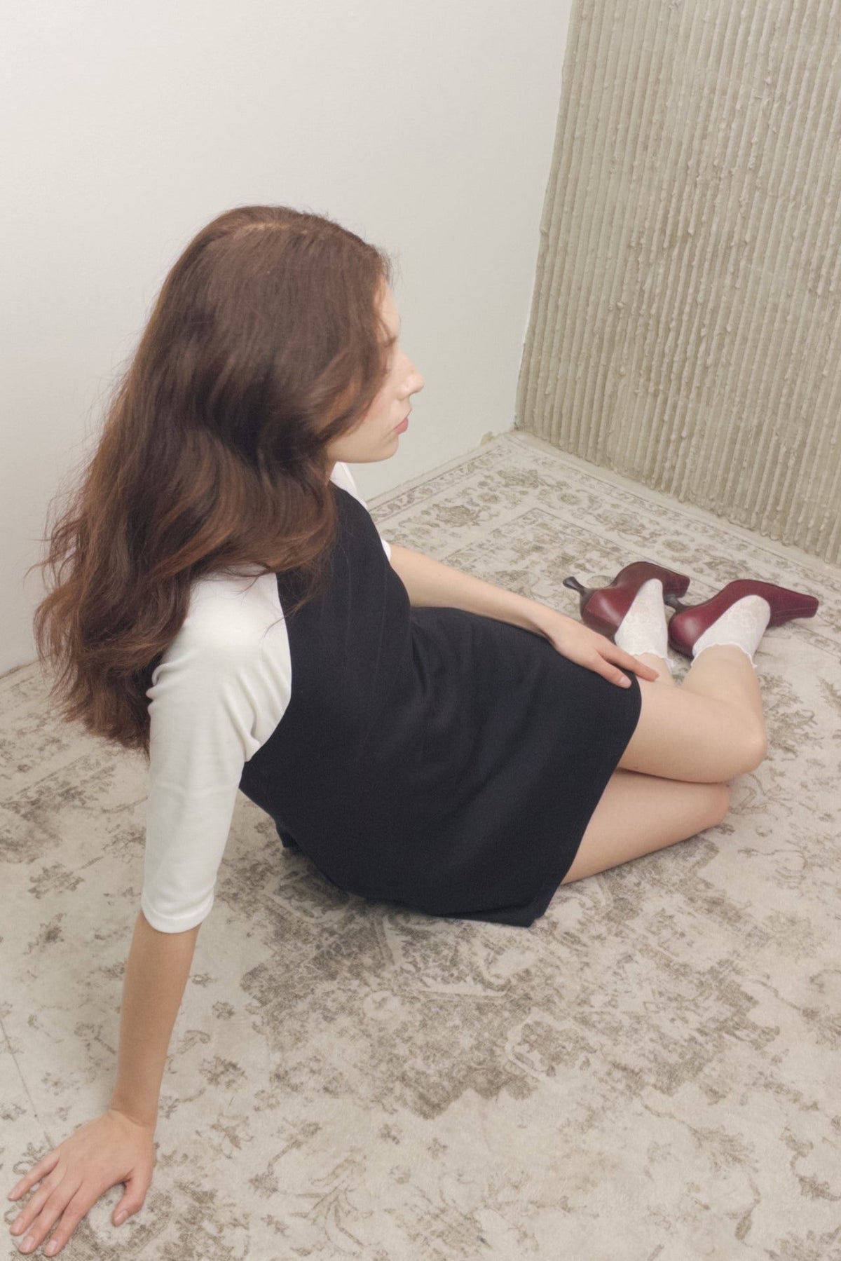 The 3/4 Sleeve Raglan Mini Dress