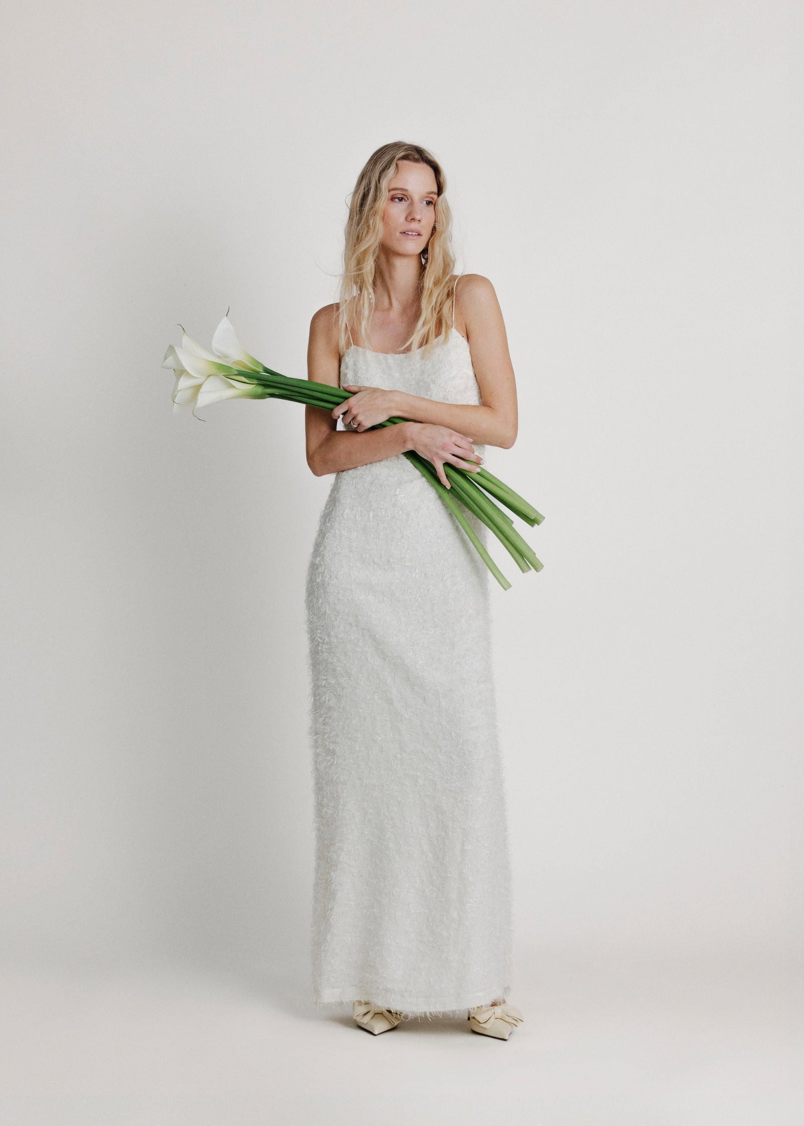 The Now Dress in Off White