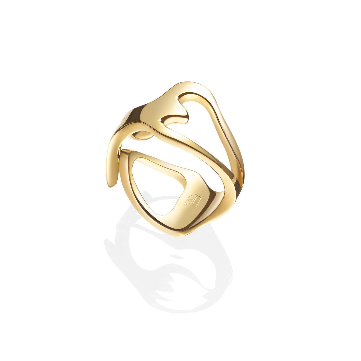 Outsider Artist Ring|Organic Curve Ring