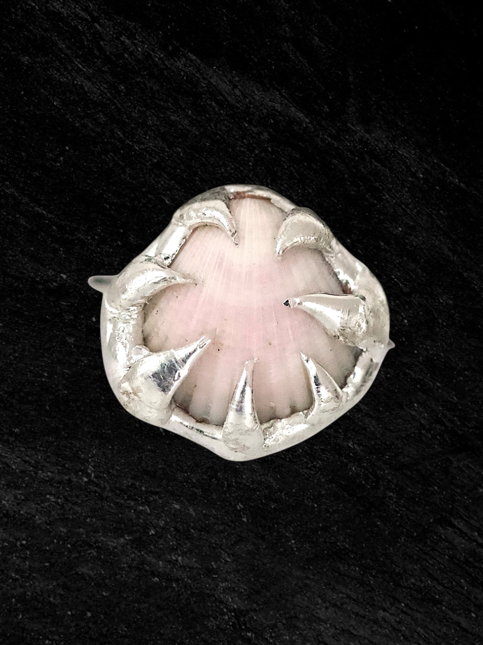 Pink Caged Shell Ring