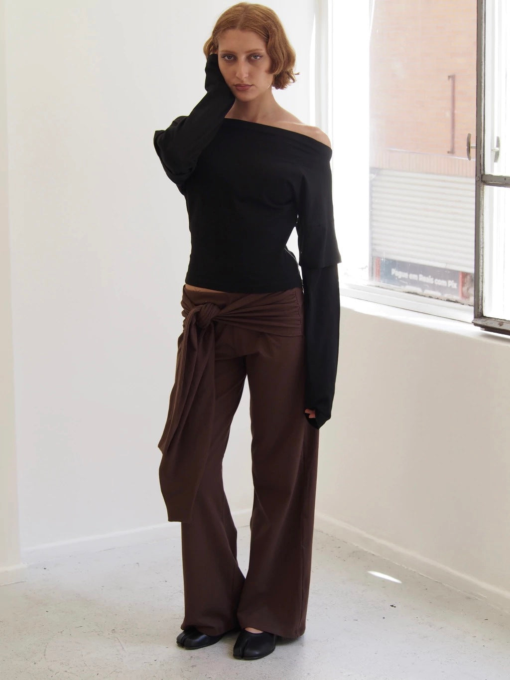 REMERA ONE ZIP - LONG SLEEVE - BLACK