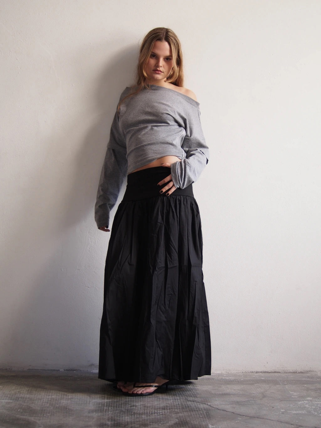 REMERA ONE ZIP - LONG SLEEVE - GREY