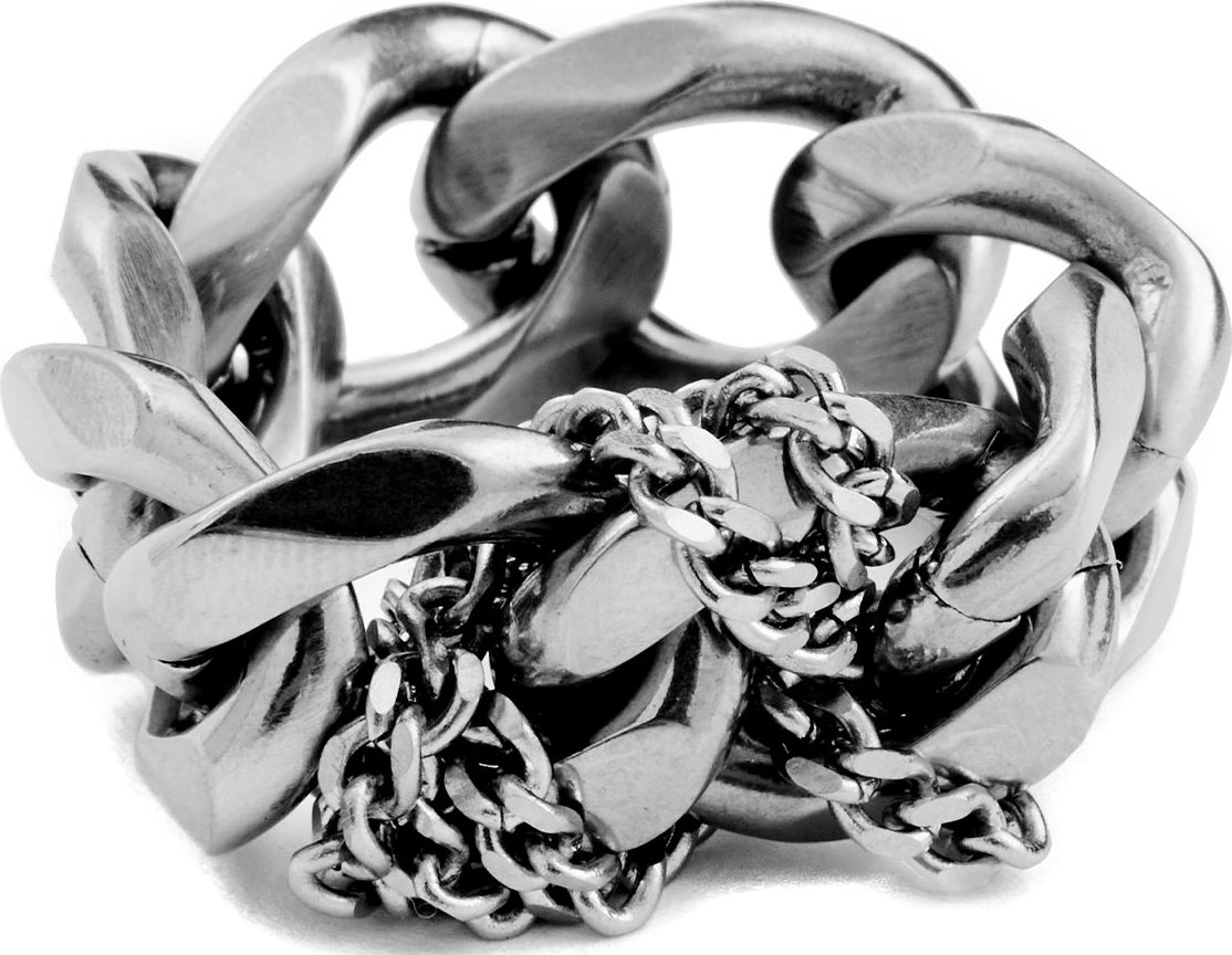 Knotted Curb Chain Ring