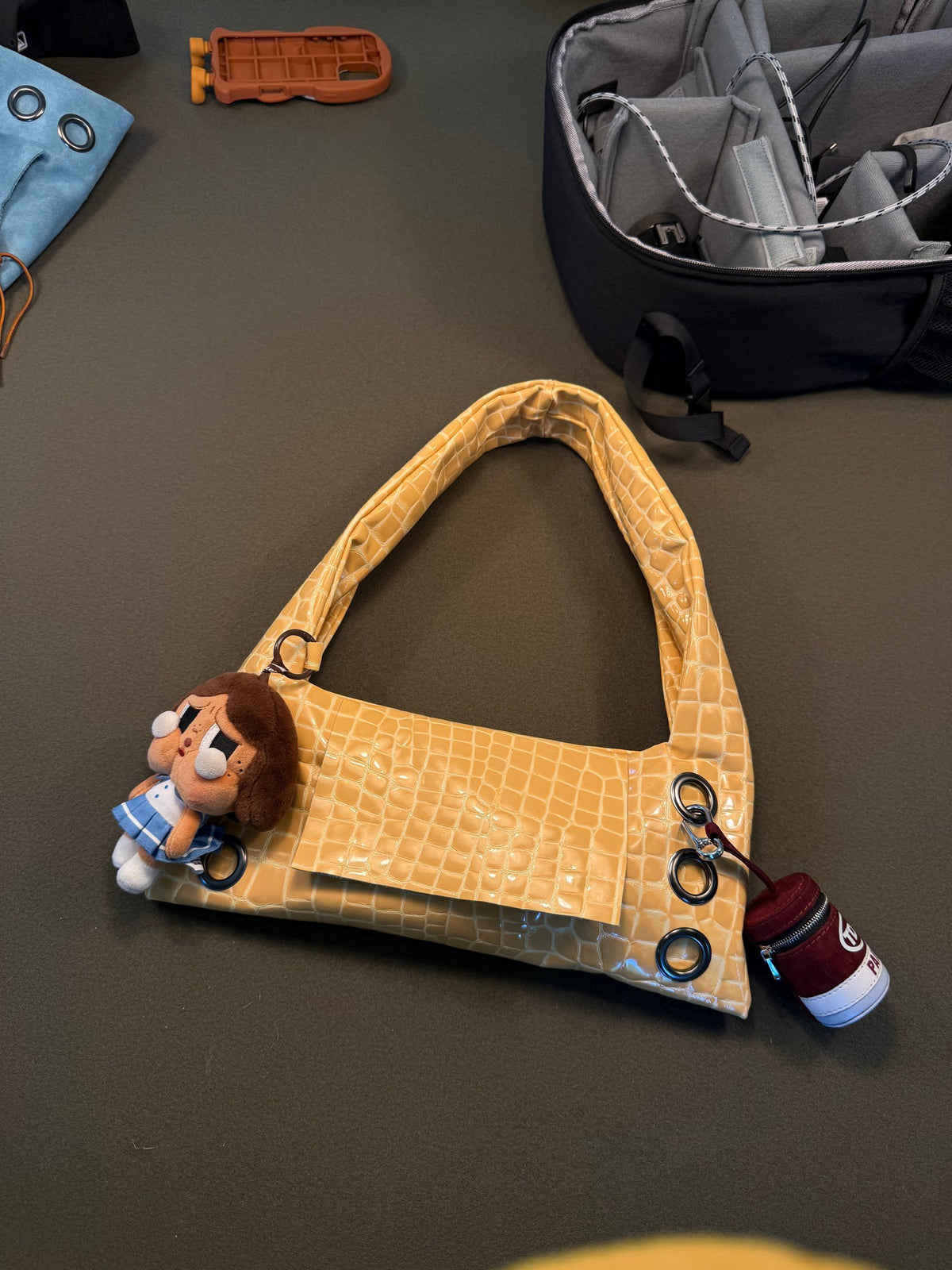 La Grommette Bag - Croc Dorado