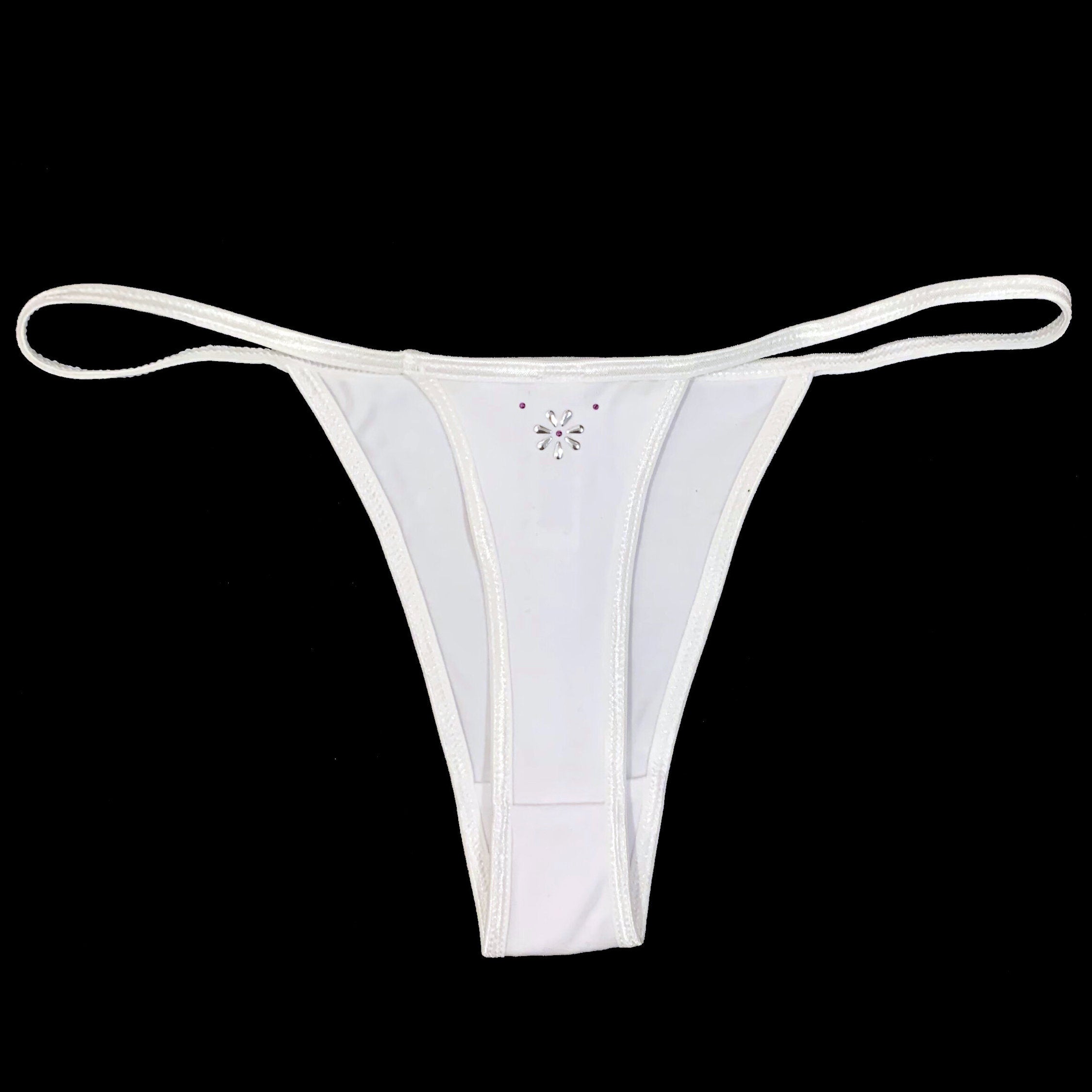 HEART THONG WHITE