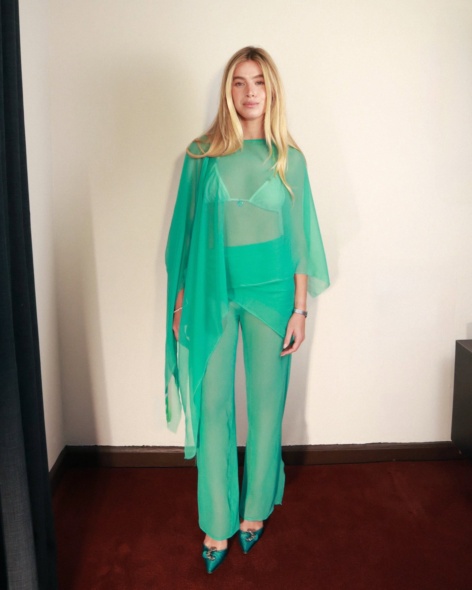 PRE ORDER Hadley Poncho in Lagoon