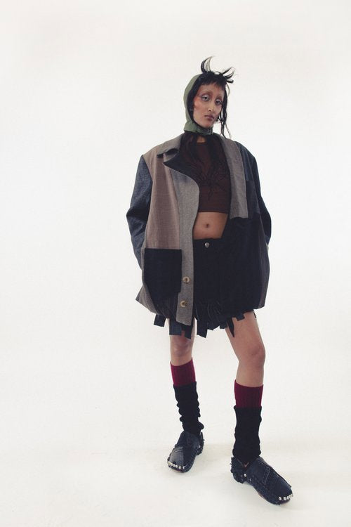 THE CANVAS CORSET HOOD | ARMY GREEN