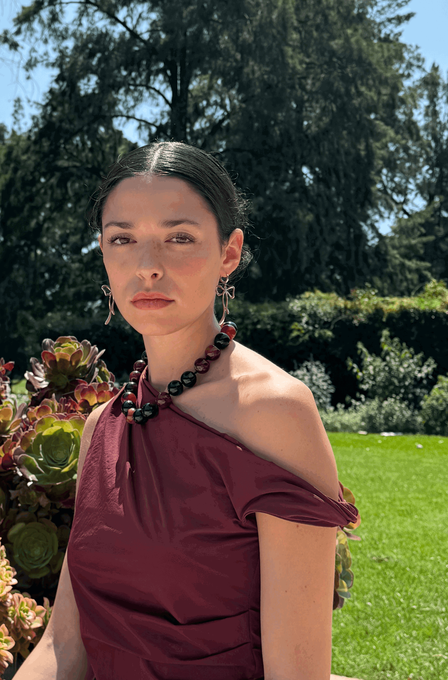 Natural Brown Stones Necklace