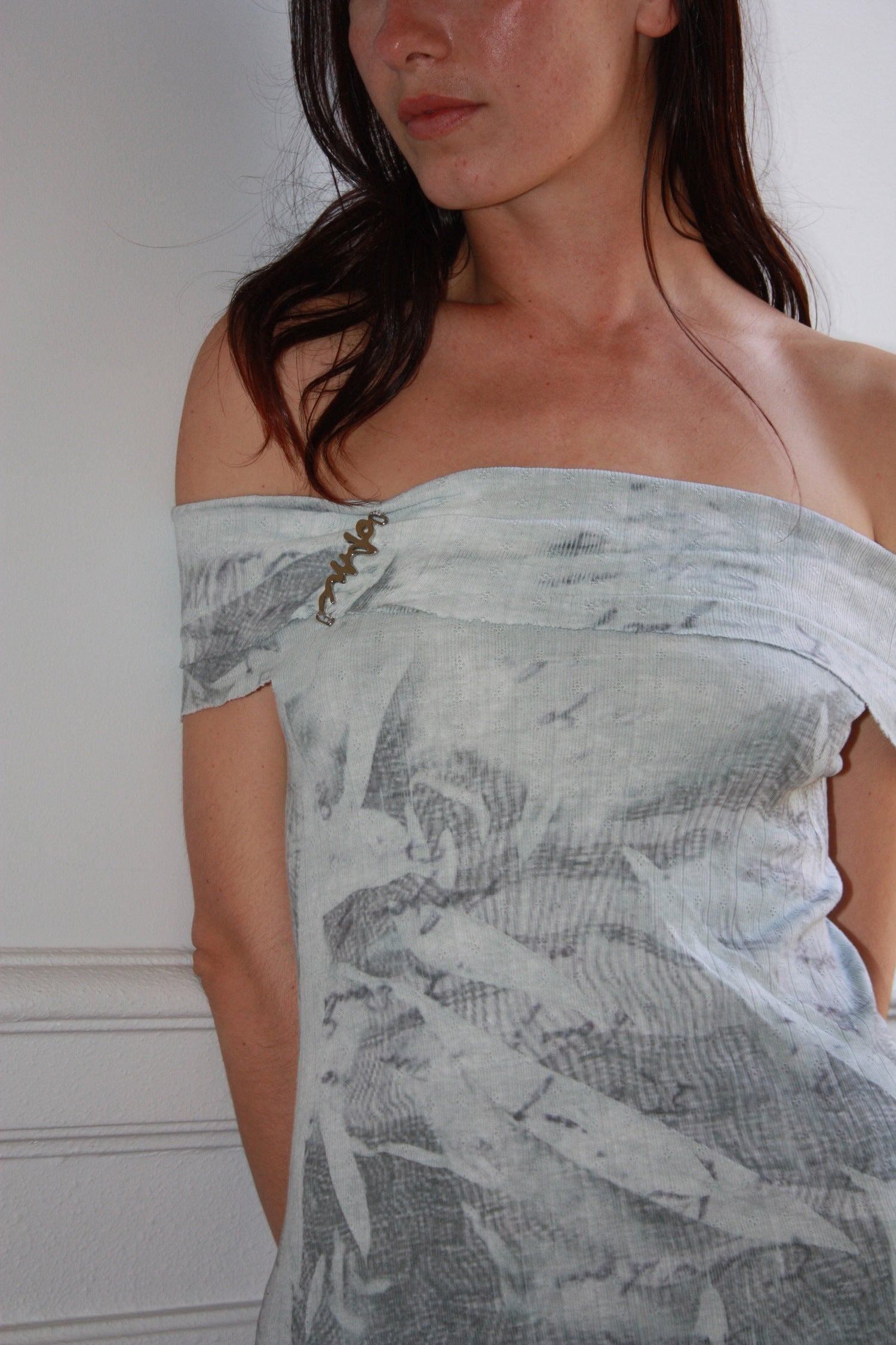 NUDARETE 002 - Asymmetrical cotton dress