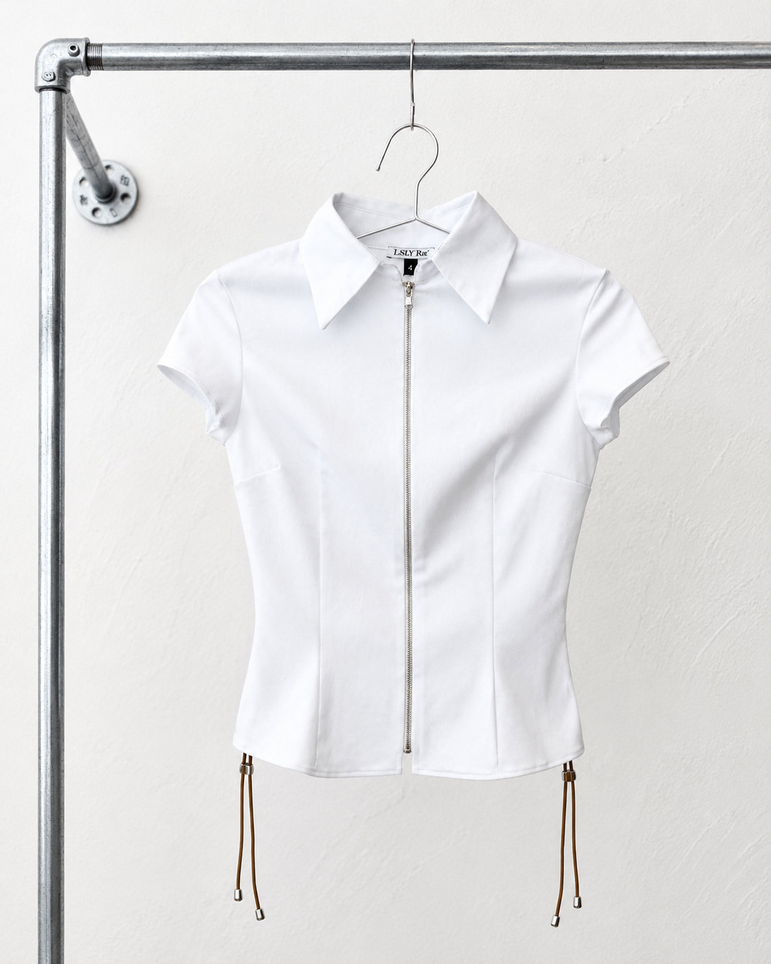 WHITE BÆU TOP - SHORT SLEEVE