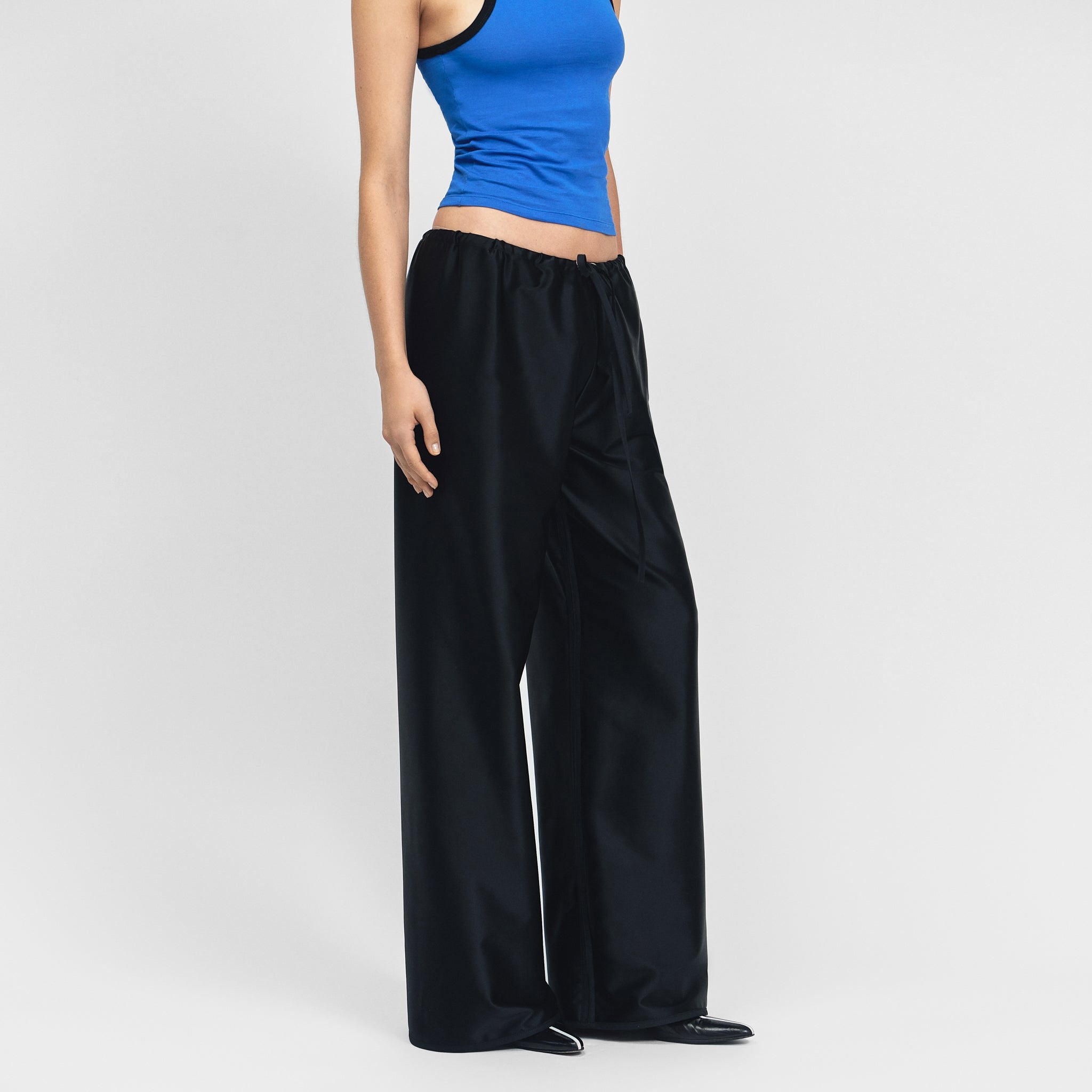 Luteal Pants in Black Silk