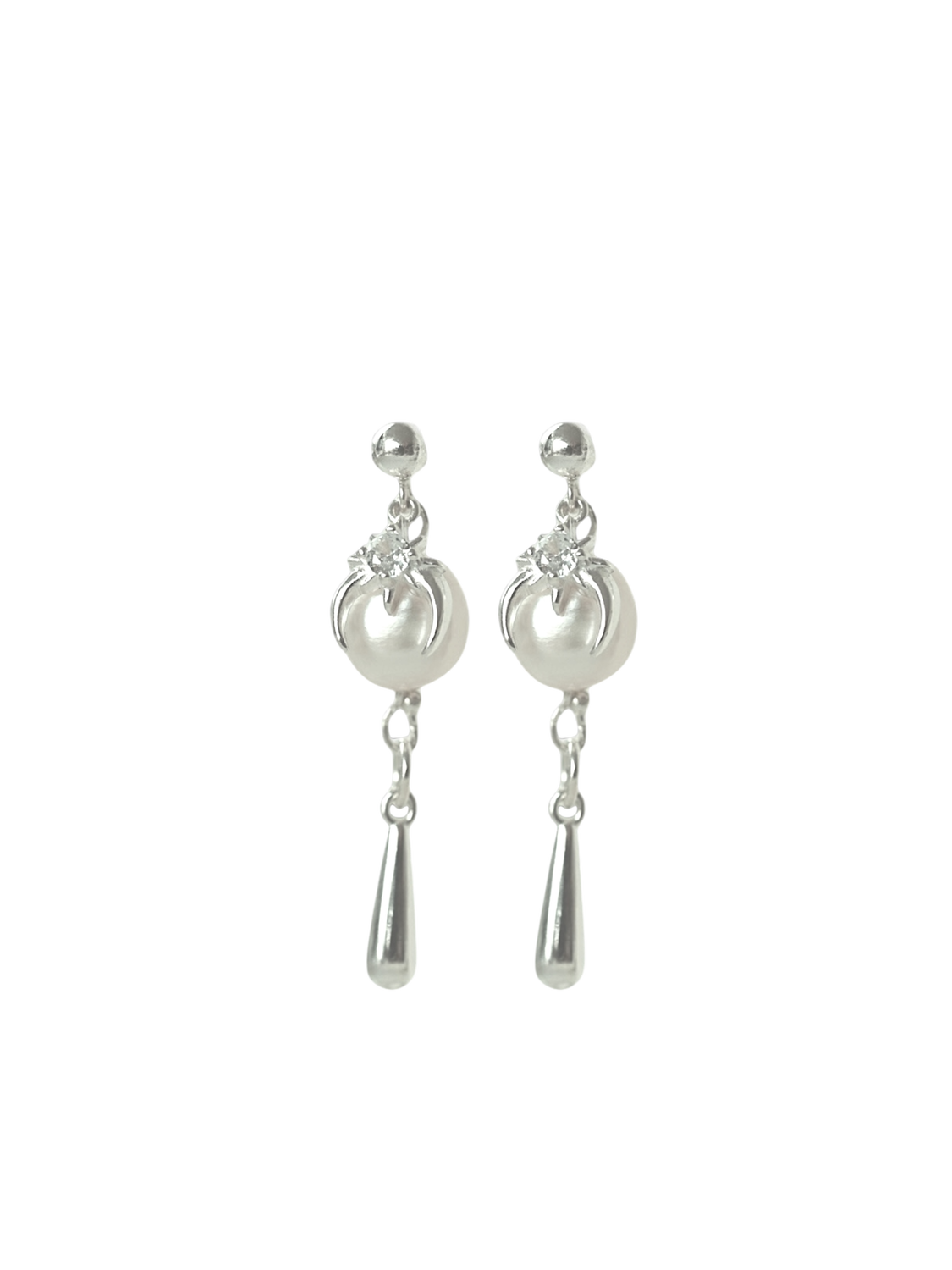 Spiky Pearl Earrings S925