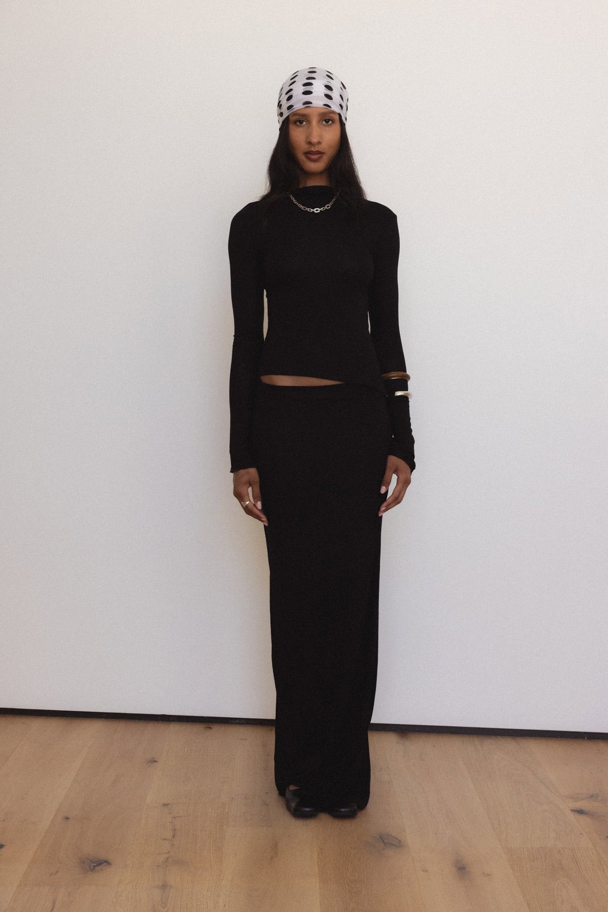 Demeter Maxi Skirt in Midnight