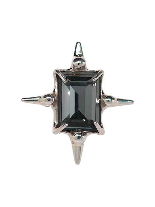 Black Astroid Ring S925
