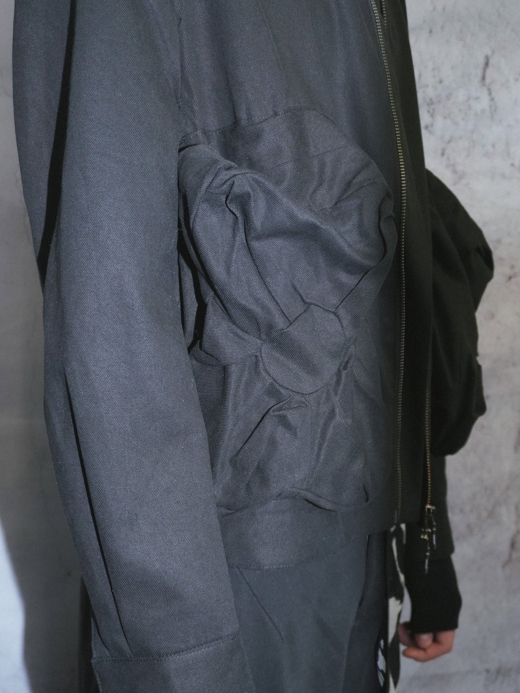 FLOWER POCKET JACKET BLACK