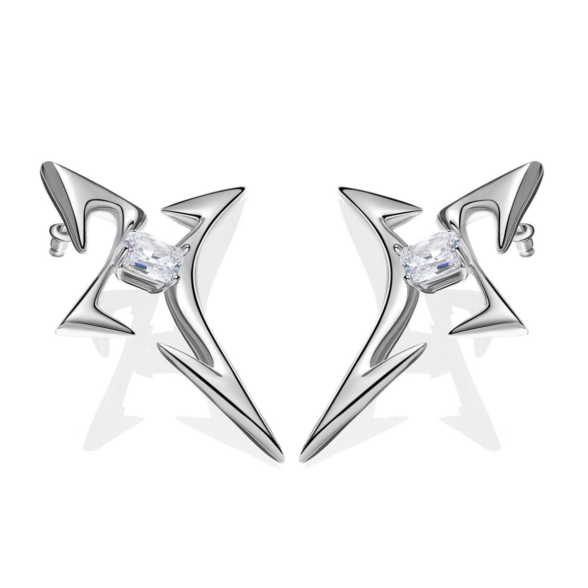 Trailblazer|Natural Clear Quartz Earrings