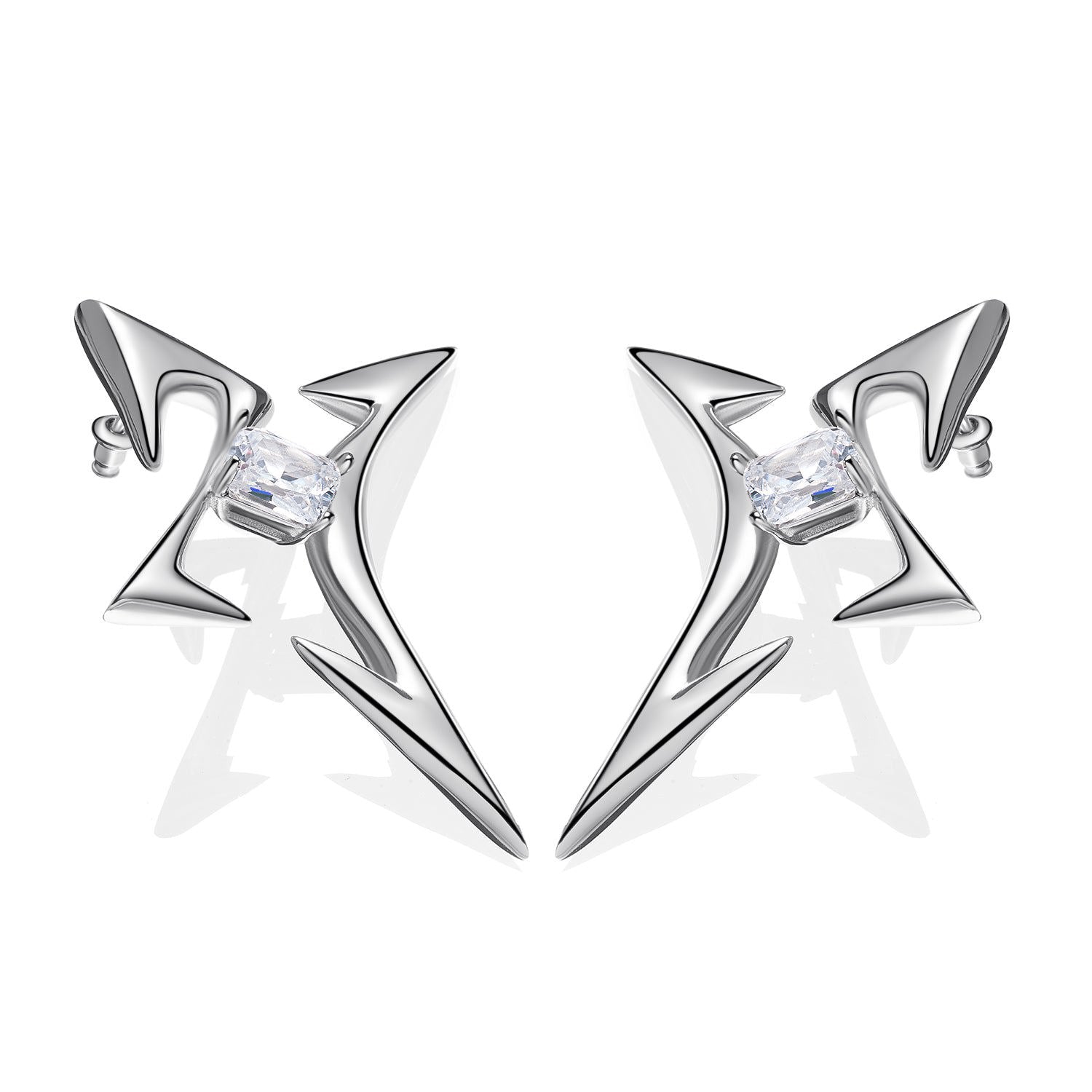 Trailblazer|Natural Clear Quartz Earrings