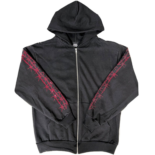 THE BARBED WIRE ZIP HOODIE | MULTIPLE COLORS