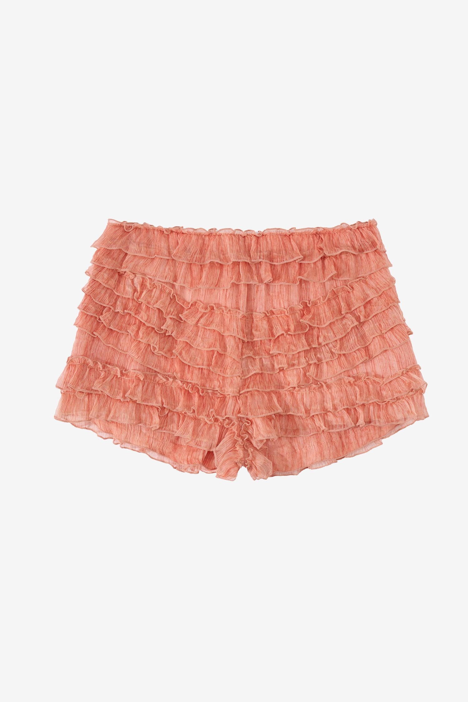 Springs Ruffle Silk Shorts