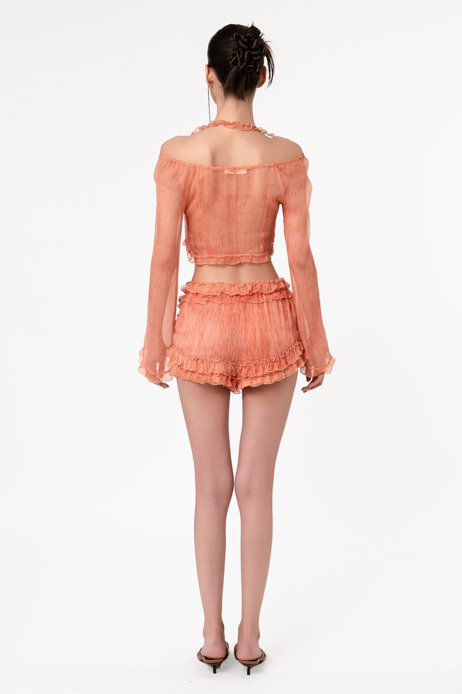 Springs Ruffle Silk Top