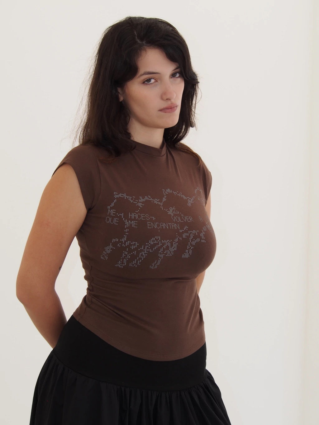 BABY TEE VOLVER - BROWN