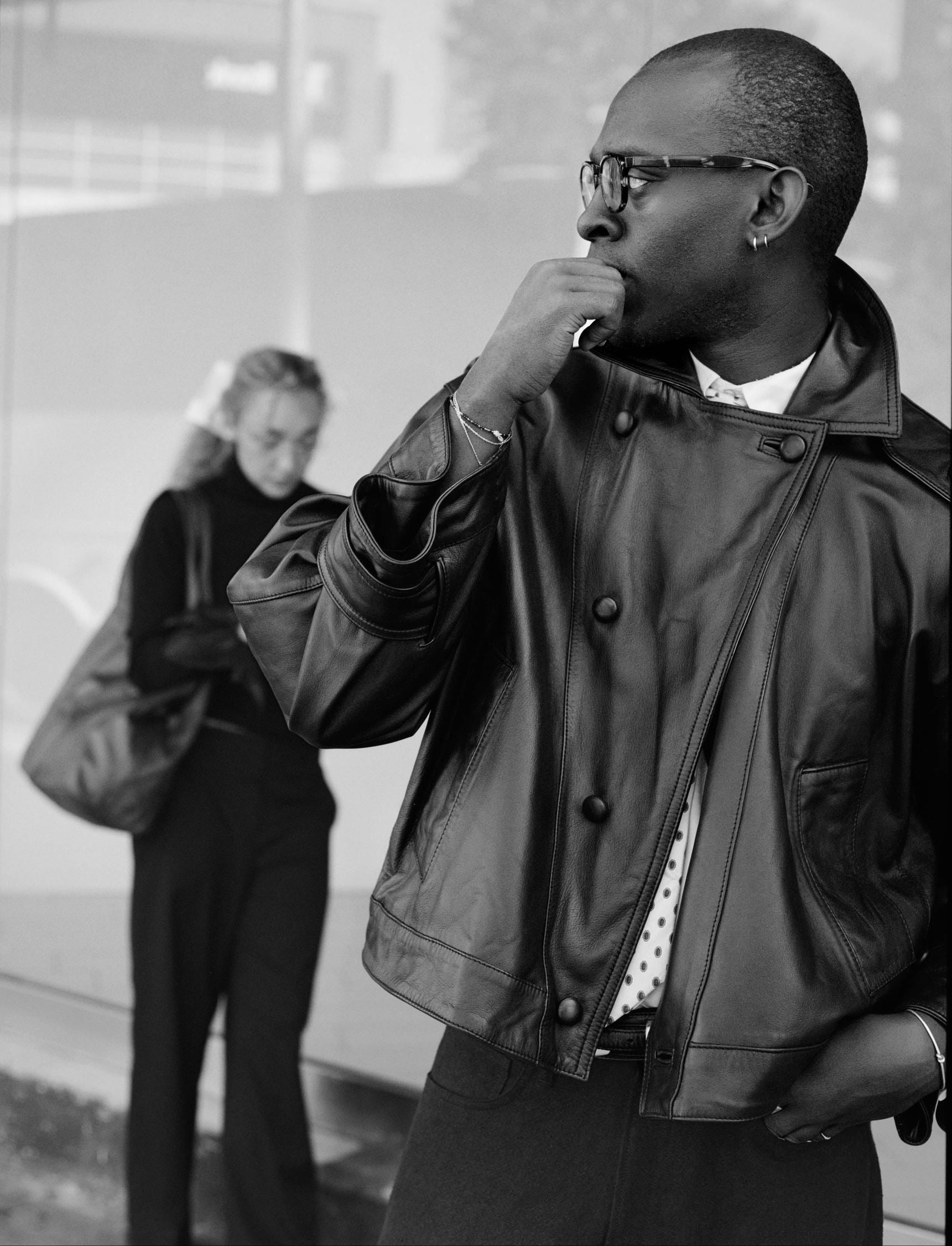 The Birhan jacket in sheepskin