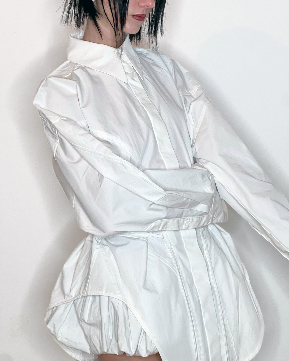 MINT Corset Shirt White