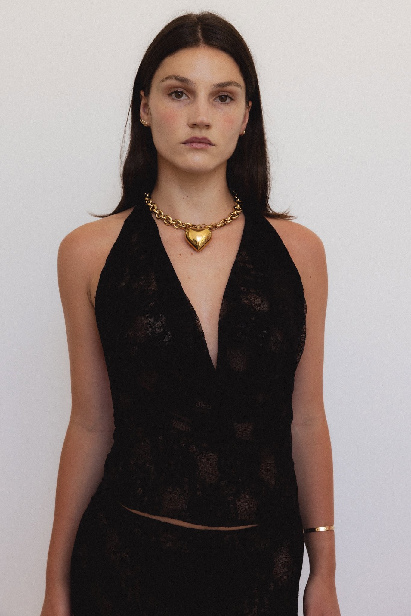 Psyche Top in Midnight Lace